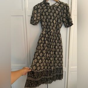 Cleobella black patterned midi